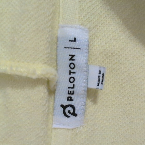 Peloton Raw hem Hoodie Yellow Size L - Picture 3 of 6